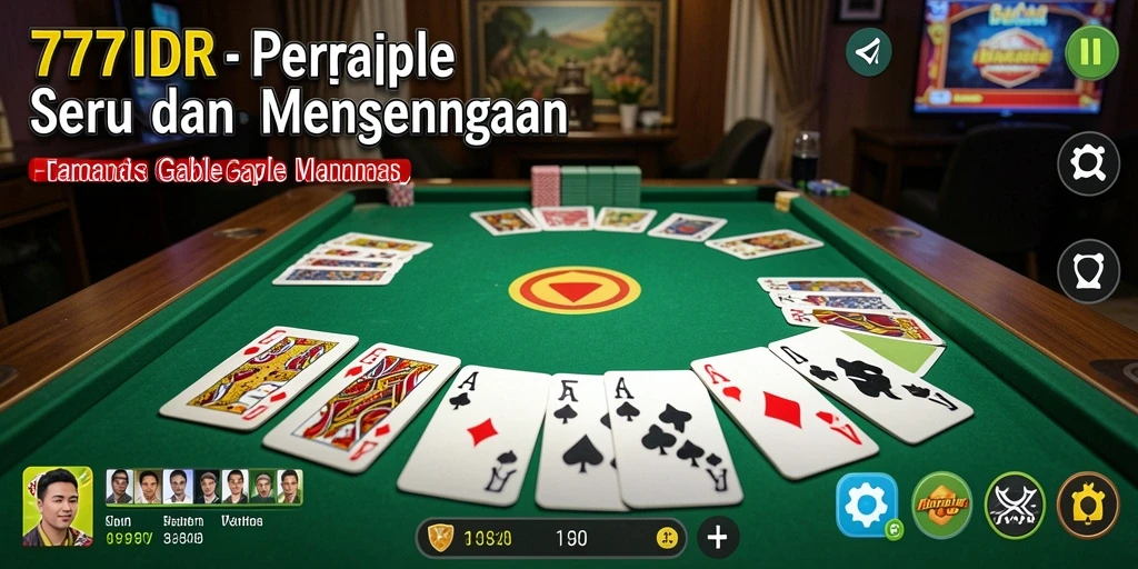 Screenshot gameplay gaple yang seru dan menantang di 777IDR.