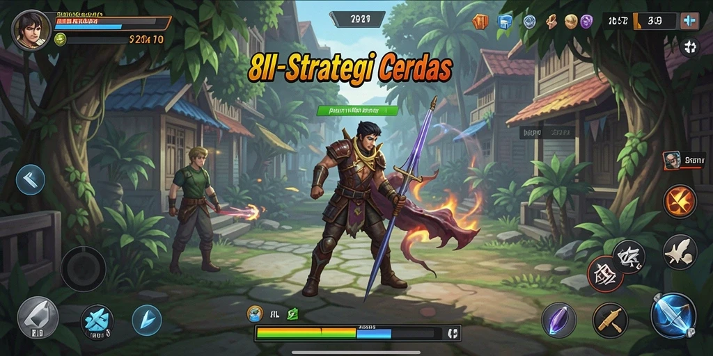 Tangkapan layar gameplay 8II dengan aksi strategi yang mendebarkan.