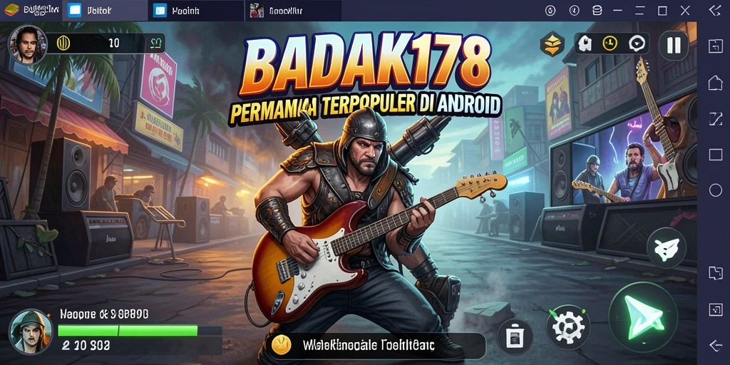 Tampilan gameplay interaktif <strong>BADAK178</strong> dengan banyak pilihan lagu.