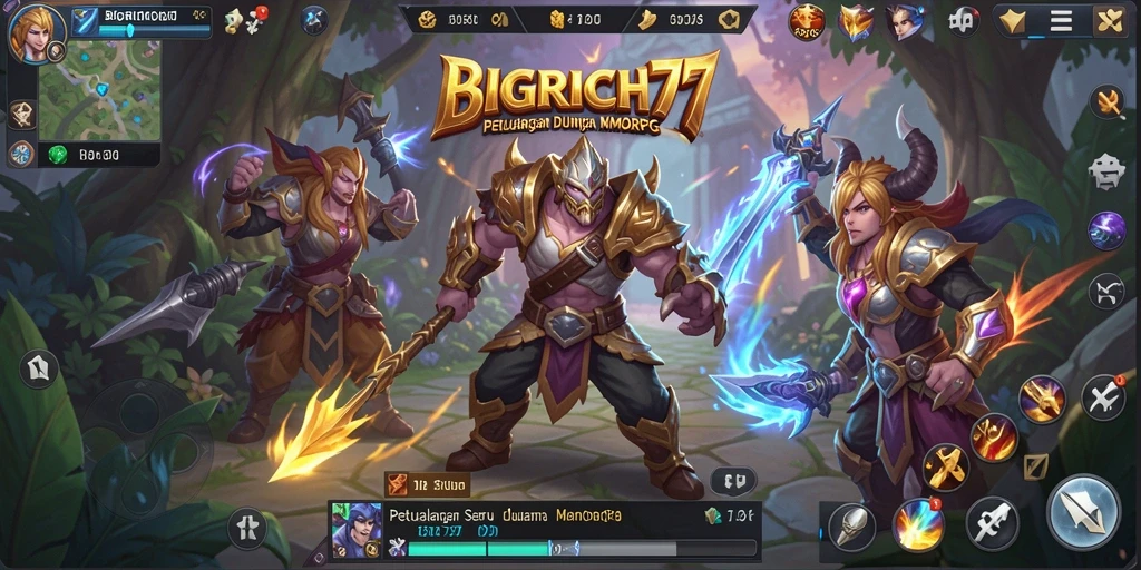 Tampilan gameplay seru dan mendebarkan di BIGRICH77.