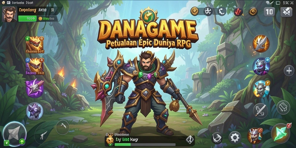Screenshot yang menunjukkan aksi seru dalam gameplay RPG.