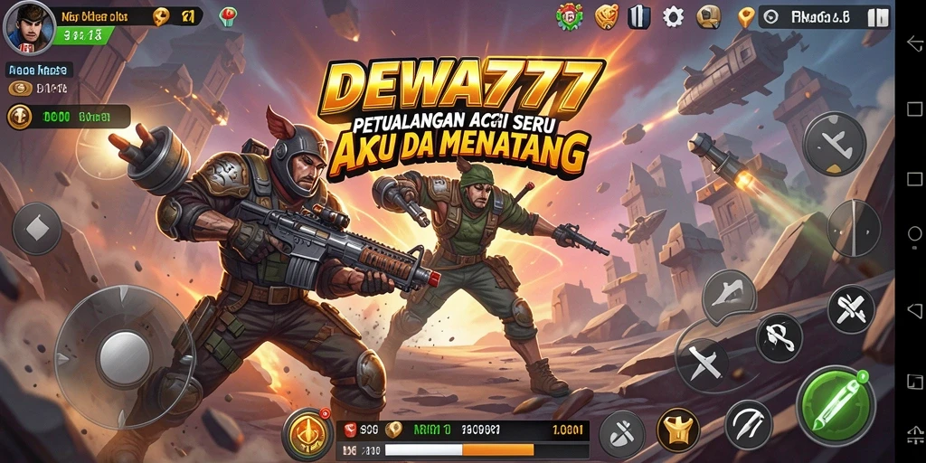 Screenshot DEWA777 menampilkan aksi gameplay yang intens.
