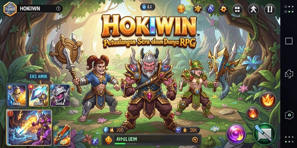 Gameplay RPG seru dengan misi dan petualangan menarik.