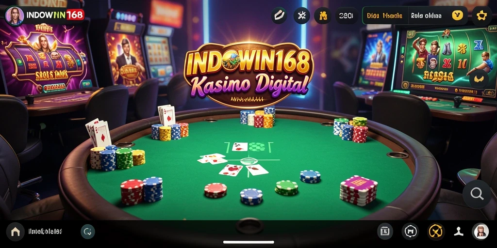 Screenshot permainan INDOWIN168 menampilkan aksi seru dalam permainan Kasino.