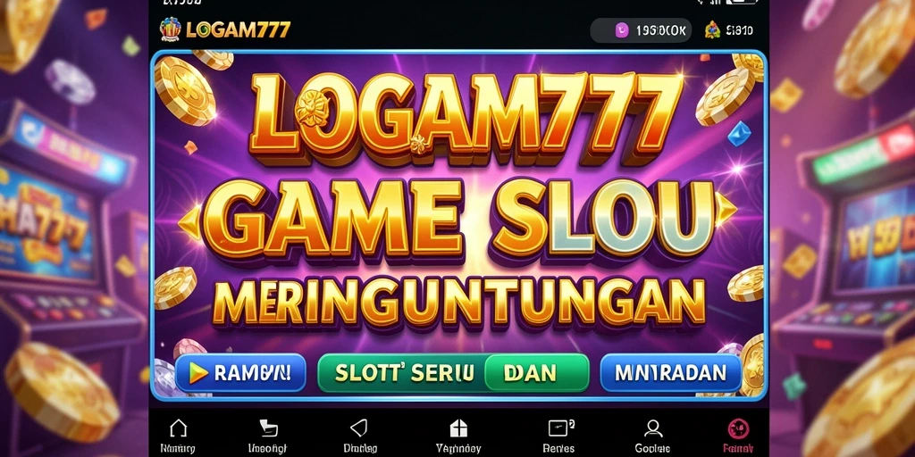 Tampilan gameplay Slot LOGAM777 yang menarik dan menghibur.