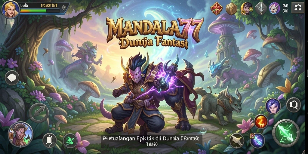 Tangkapan layar gameplay MANDALA77 menampilkan aksi petualangan yang mendebarkan.