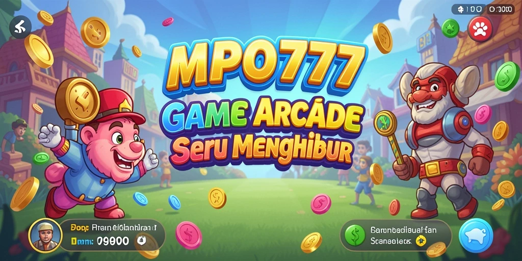 Screenshot MPO777 menampilkan gameplay Arcade yang mendebarkan dan penuh warna.