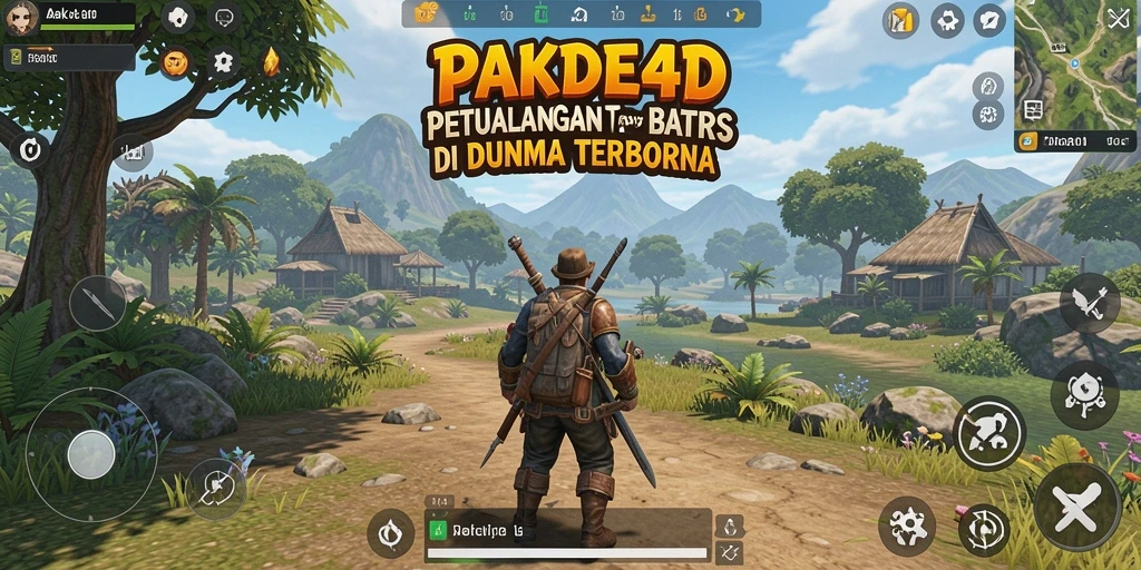 Tampilan gameplay yang epik dalam dunia terbuka PAKDE4D.