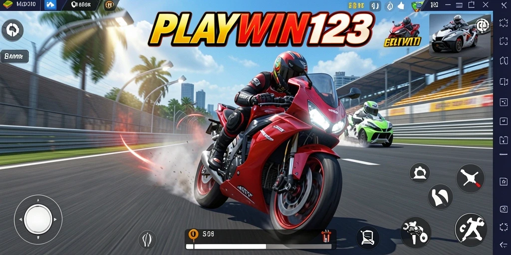 Tangkapan layar dari gameplay seru dalam PLAYWIN123 dengan balapan yang mendebarkan.