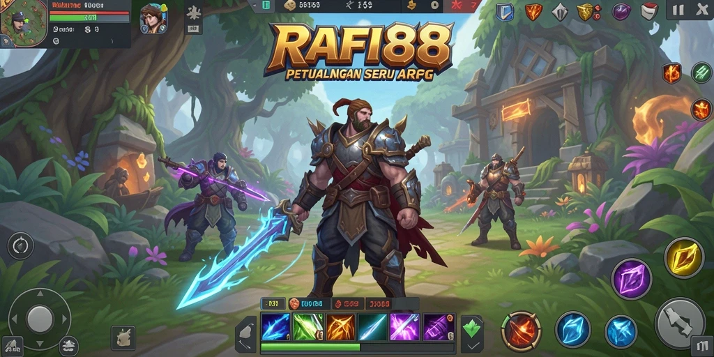 Tampilan menakjubkan dari gameplay ARPG dalam RAFI88.