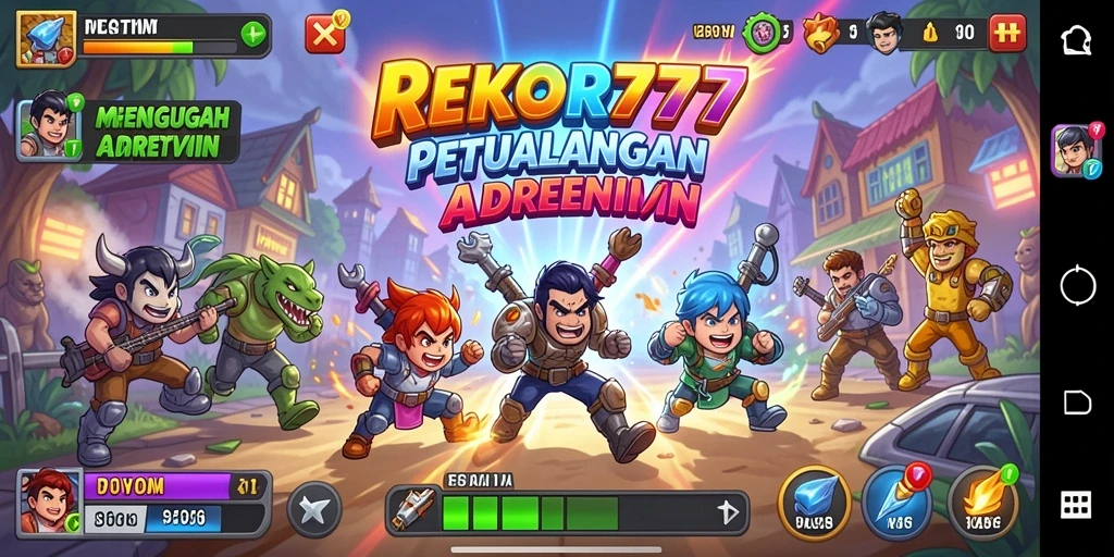 Tampilan gameplay seru dari REKOR777 dengan berbagai rintangan menantang.