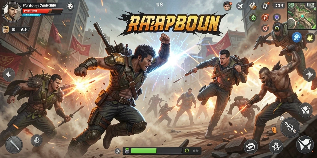 Tampilan gameplay dinamis RPRPRP dengan aksi seru dan grafis menarik.