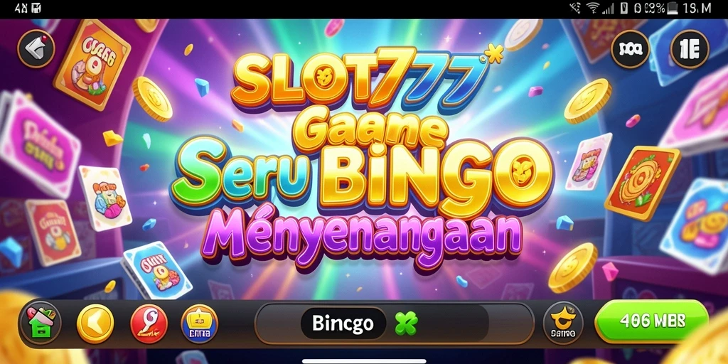 Screenshot utama SLOT777 menampilkan pemain sedang berkompetisi dalam permainan Bingo.