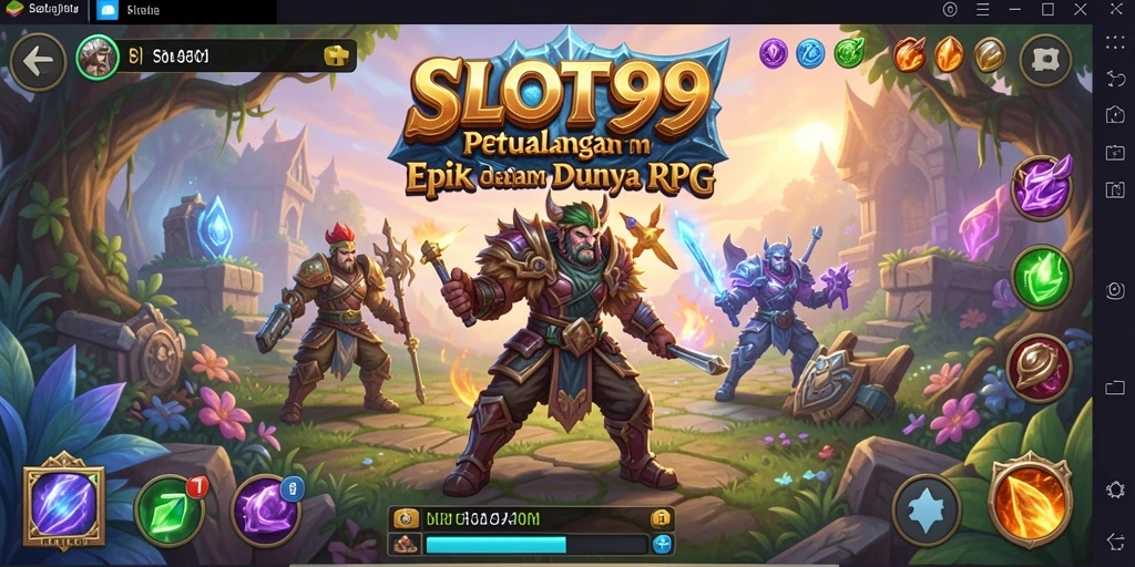Screenshot SLOT99 menampilkan karakter dalam dunia RPG yang menawan.