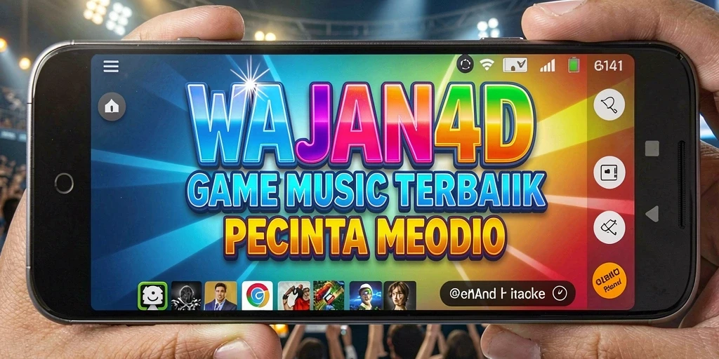 Tampilan gameplay WAJAN4D yang menampilkan interaksi musik yang seru.